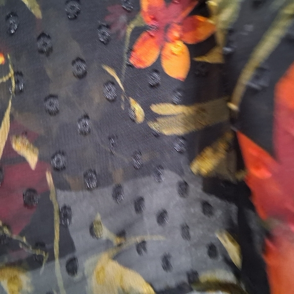 roz & Ali Semi Sheer Floral Sleeveless Tunic Size S - Picture 11 of 12